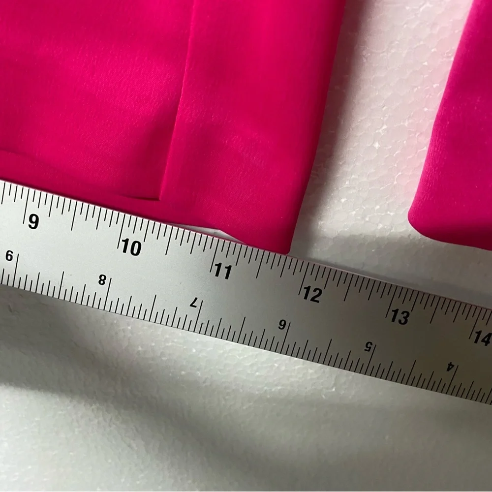 Anne Klein Dress Pants 10 Pink Wide Leg Stain Careerwear Business Barbiecore - Picture 7 of 11